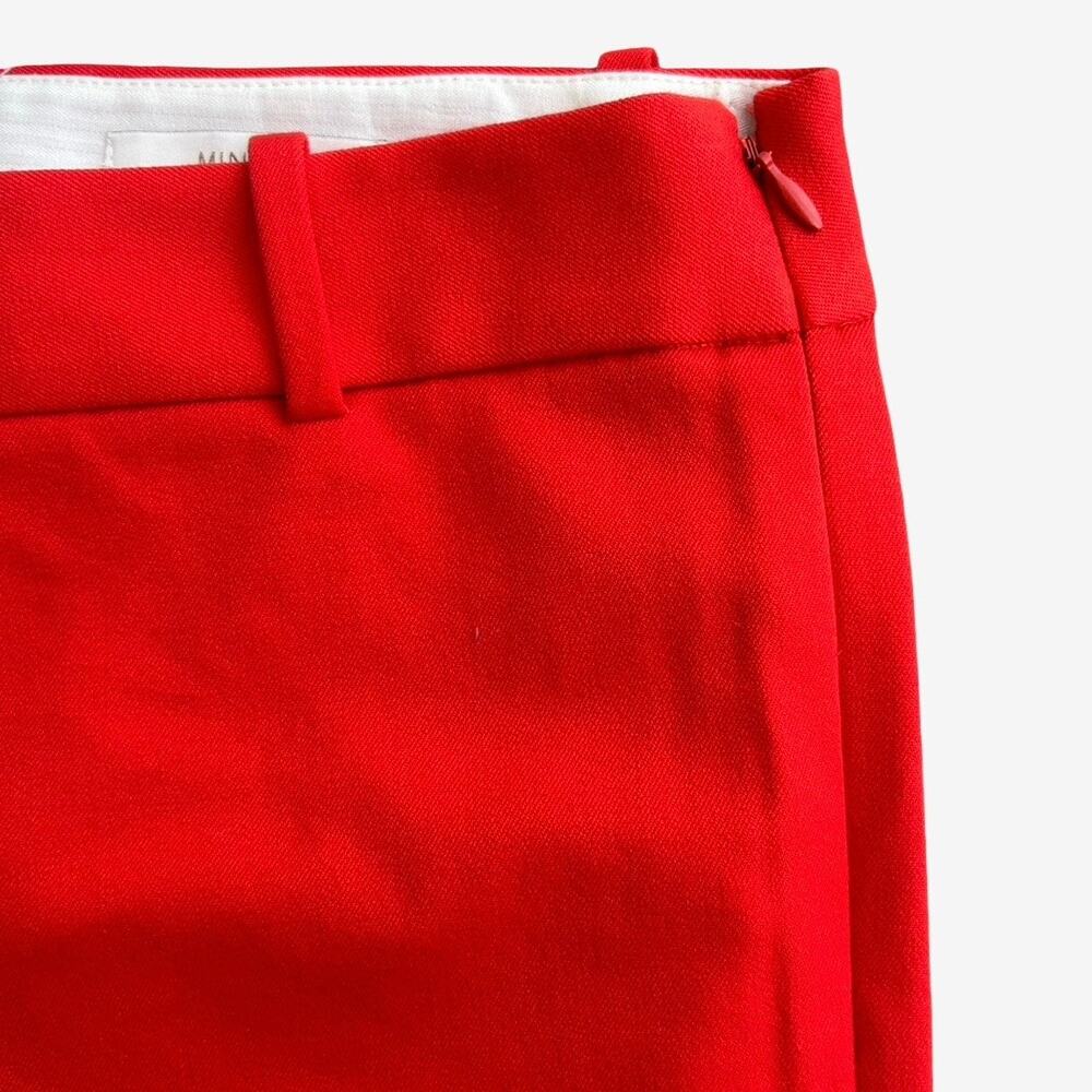 J.Crew Minnie Pants Women's 6 Tall Red Stretch Twill Preppy Work Quiet Luxury - Picture 4 of 9
